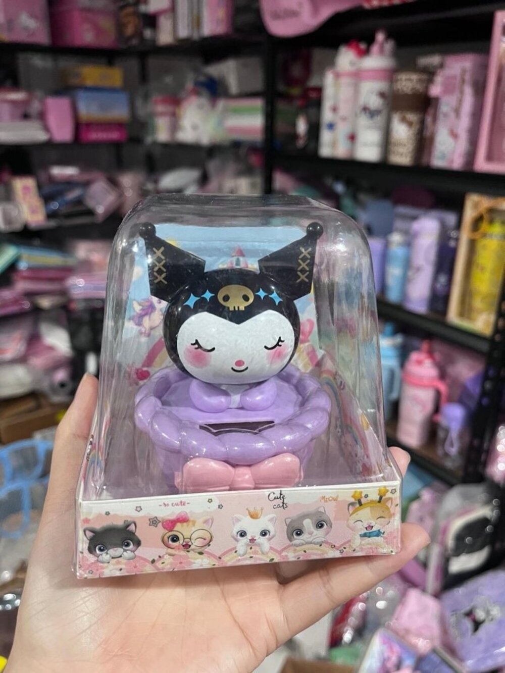 Sanrio Kuromi Figure bobble car dash board or desk Decorations